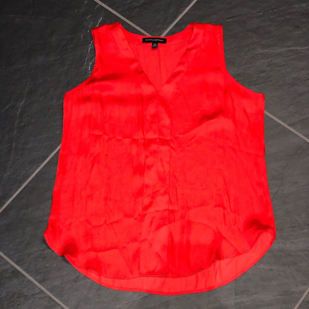 Silky Orange Tank Banana Republic Size XS